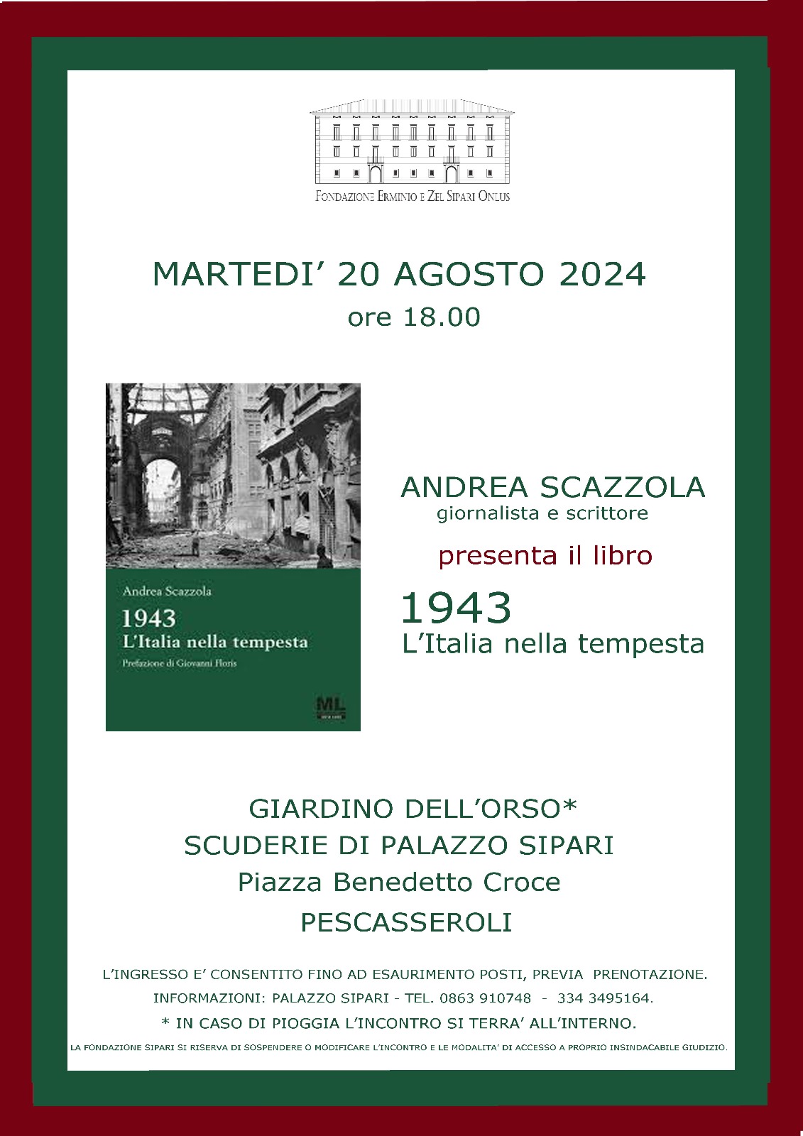 Andrea Scazzola, presenta il libro 