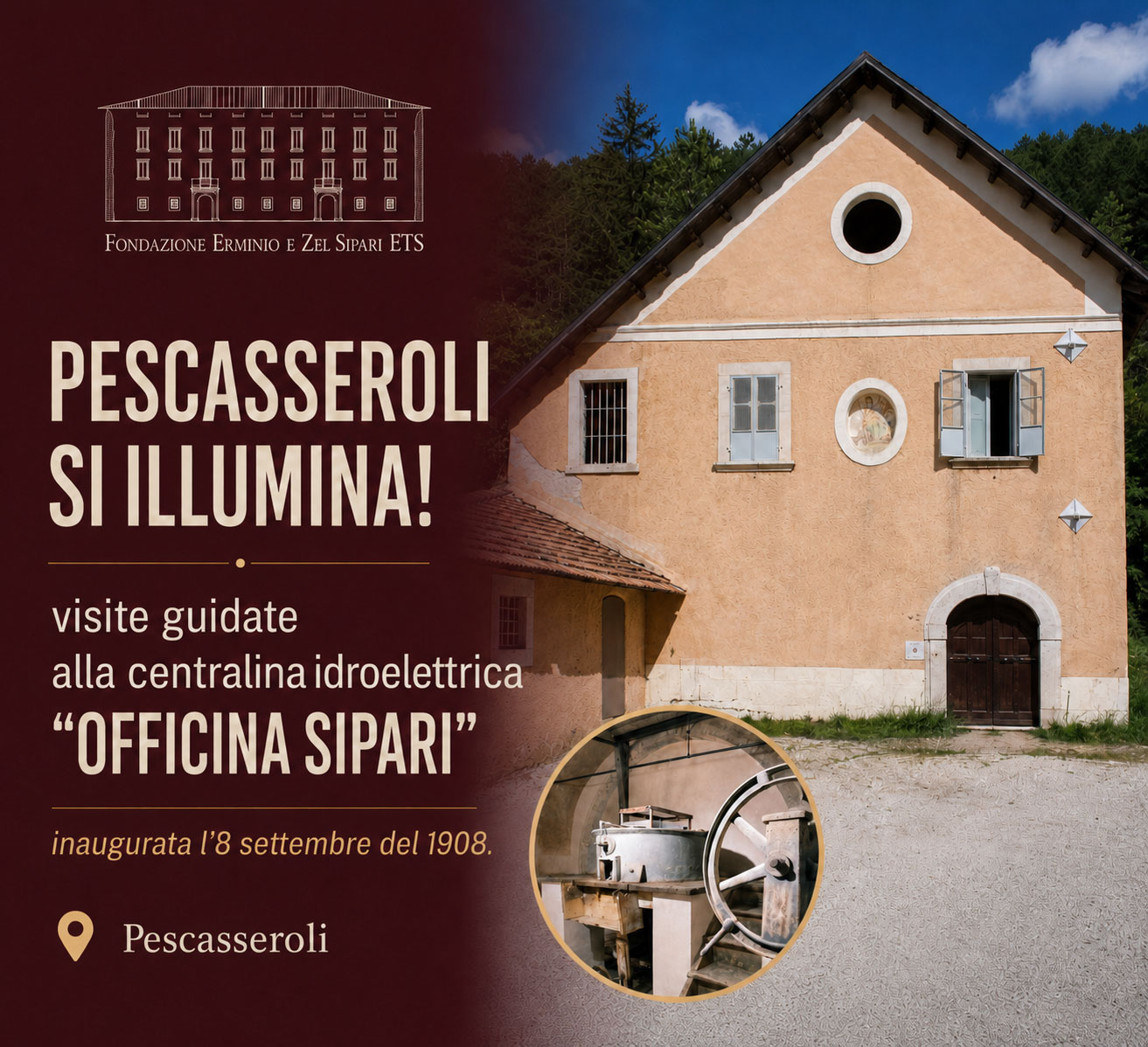Pescasseroli si illumina! Visite guidate all’Officina Sipari